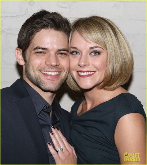 jeremy jordan suits up for last five years nyc screening with wife ashley spencer photo