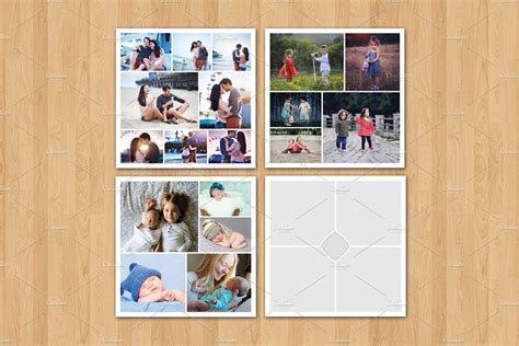 20x20 Photo Collage Template V313 Flyer Templates ~ Creative Market