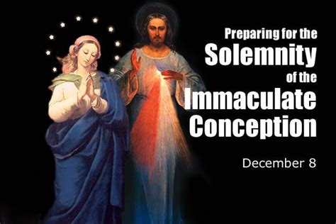 Preparing For The Solemnity Of The Immaculate Conception Dec 8 The
