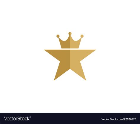 King Star Logo Icon Design Royalty Free Vector Image