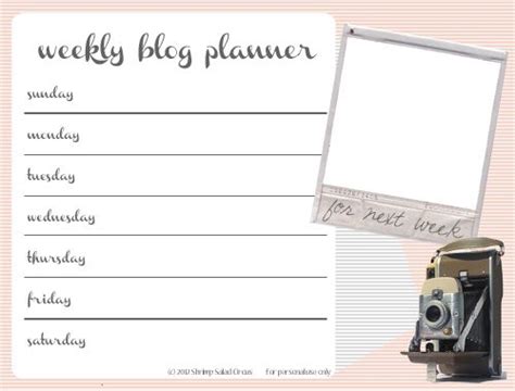 20 Free Blog Planner Printables Weekly Monthly Expense Trackers