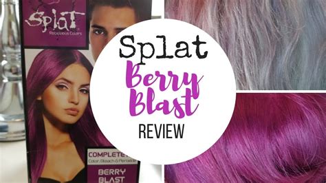 Purple Hair Splat Berry Blast Review And Tutorial Youtube