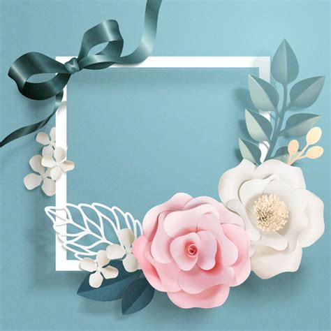 Beautiful Flower Card Template Vector 03 Free Download