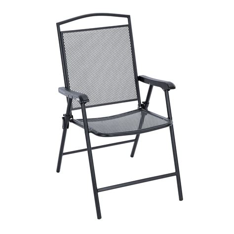 Living Accents Seville Folding Wrought Iron Chair Set Of 4 Outdoor