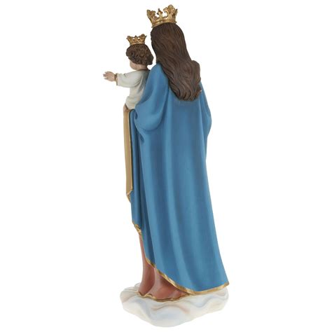 Estatua María Auxiliadora Con Niño 80 Cm Fiberglass Para Venta Online