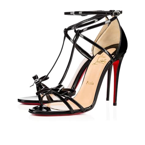 Christian Louboutin Blakissima 100 Black Patent Leather Women Shoes Chri Red Bottom Heels