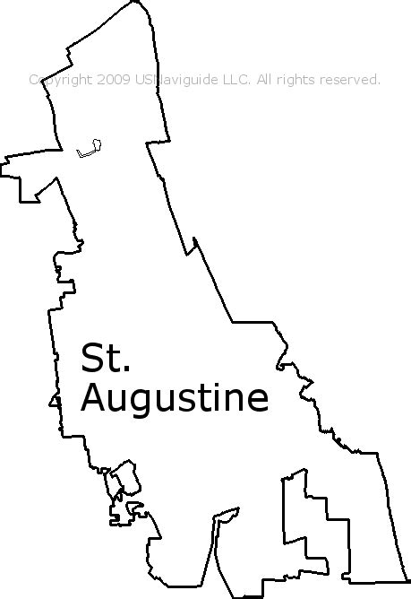 St Augustine Zip Code Map New York Map Poster