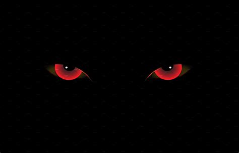Demon Eyes Red Vector Demon Eyes Scary Eyes Eye Illustration