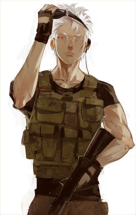 Army Anime Soldier Boy