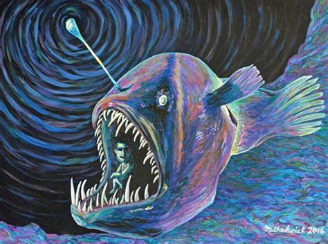 Angler Fish Painting At Explore Collection Of