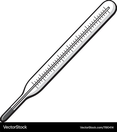 Thermometer Royalty Free Vector Image Vectorstock