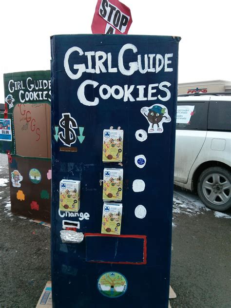 Girl Guide Cookie Vending maching at Coop Creekside, Calgary, AB. I was ...