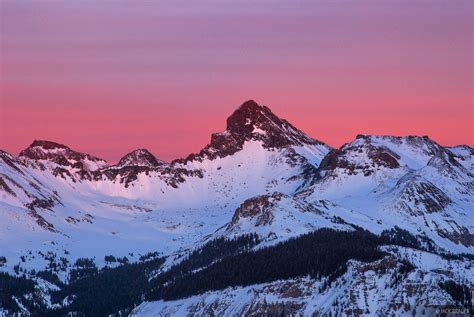 Wetterhorn Sunset San Juan Mountains Colorado Mountain Photography