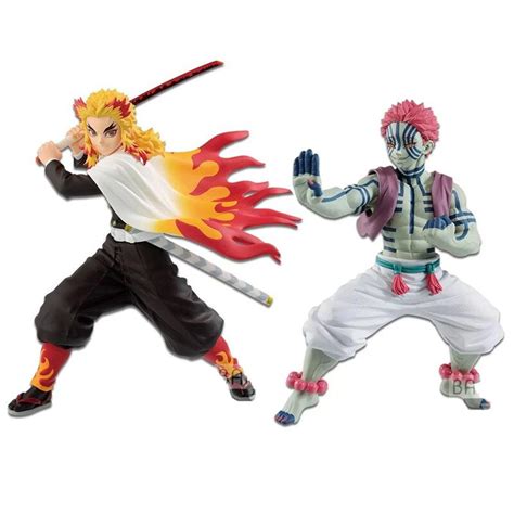 Anime Demon Slayer Figure Toy Rengoku Kyoujurou Akaza Komaji Action Figures Pvc Model Collection