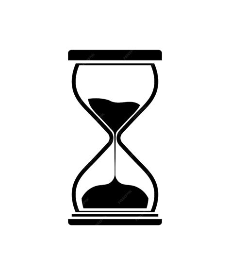 premium vector hourglass icon hourglass timer sand as countdown illustration