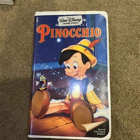 Pinocchio Vhs 1993 Special Edition Masterpiece Collection Stock