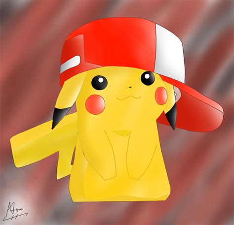 Pikachu In Ashs Hat By Afataltouch On Deviantart