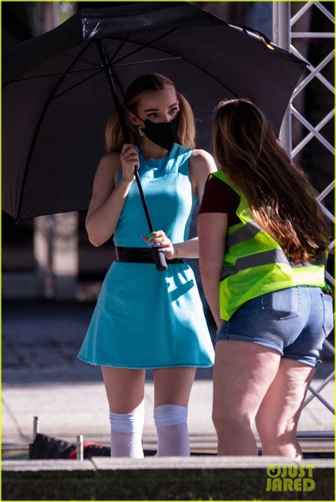 Dove Cameron Continues Filming Flashback Scene For Powerpuff Girls