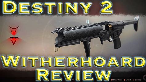 Destiny 2 Witherhoard Exotic Grenade Launcher Review Youtube