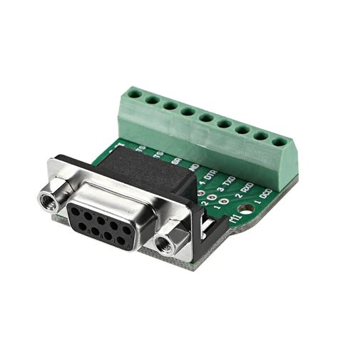 D Sub Db9 Breakout Board Connector 9 Pin 2 Row Female Rs232 Serial Port