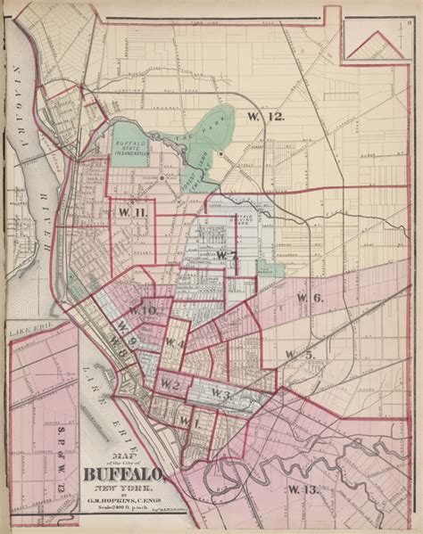 Map Of The City Of Buffalo New York Nypl Digital Collections