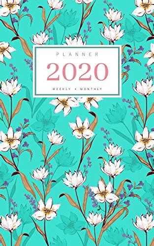 Planner 2020 Weekly Monthly 5x8 Full Year Notebook Organizer Small 12 Months Jan To Dec