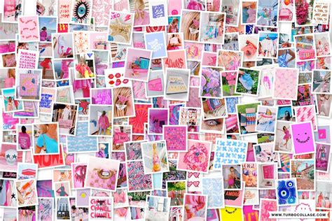 350 Photos Preppy Wall Collage Photo Kit Digital Download Etsy