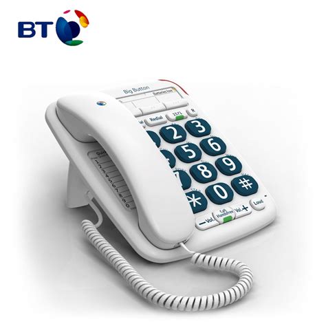 All Home Telephones Bt Decor Big Button 200 Corded Phone 61130