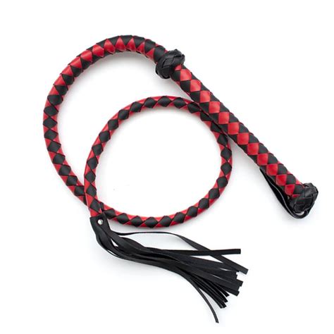 Spanking Pu Leather Whip Handmade Paddle Slave Flogger Bondage Sex