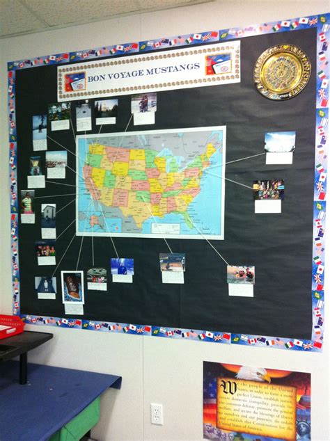 I Have This Map Of The Us As A Bulletin Board And At The Beginning Of