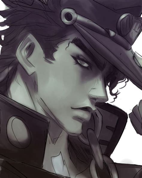 A page for describing characters: Black and white Jotaro-Print (With images) | Jojos bizarre ...