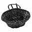 Circular Matte Black Decorative Wicker Basket  Walmartcom