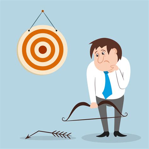 Businessman Missed Target 460724 Vector Art At Vecteezy