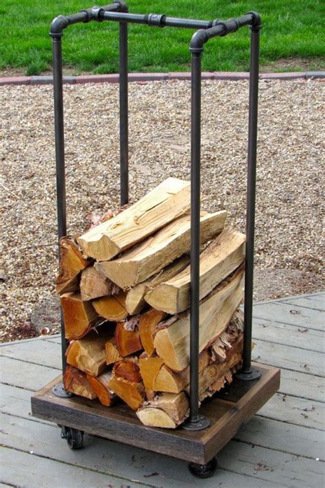 Fireplace tools & log racks. Rustic Firewood Rack for neatly stacking your logs for ...