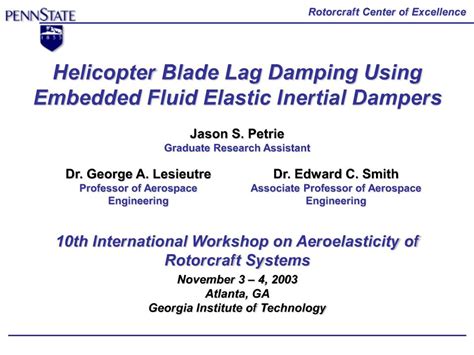 Helicopter Blade Lag Damping Using Embedded Fluid Elastic Inertial