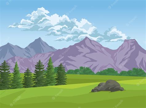 Download Cartoon Mountain Lake Clipart Lake Mountains Cartoon Hd