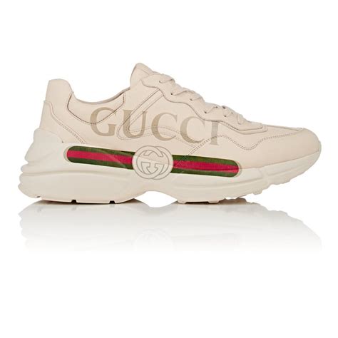 Lyst Gucci Rhyton Leather Sneakers In White
