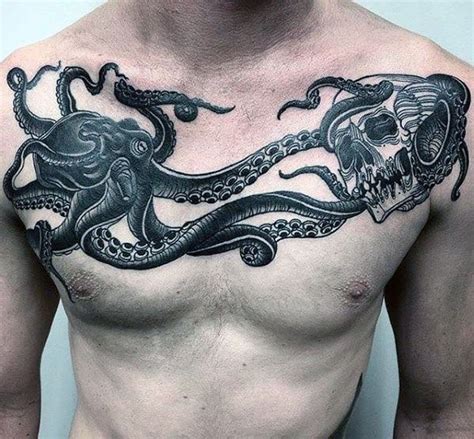 40 Amazing Octopus Skull Tattoo Designs For Men 2023 Guide