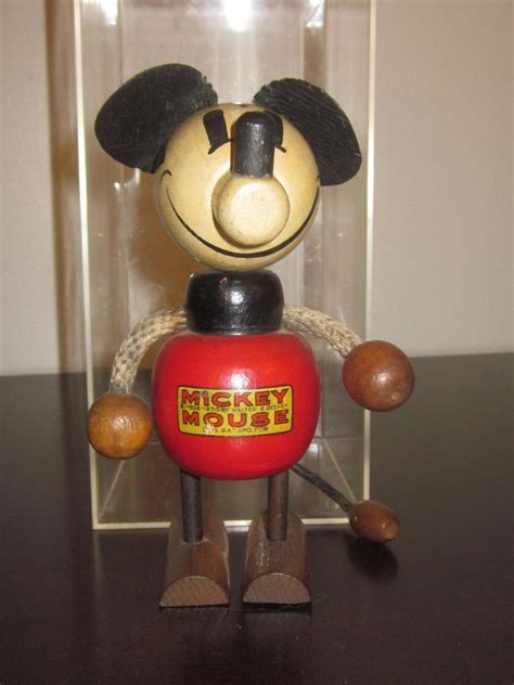 Wooden Mickey Mouse Fun E Flex Toy 1930s Mickey Mouse Toys Vintage Toys Vintage Mickey