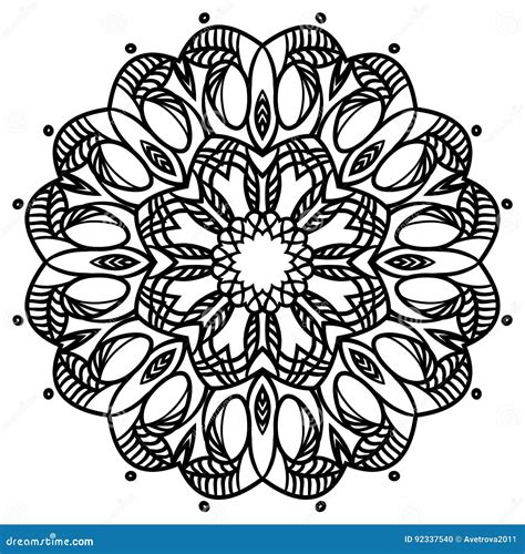 Intricate Floral Mandala Isolated On White Background Gorgeous Floral