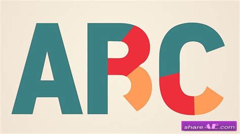Videohive Pre Animated Alphabet After Effects Project Free After
