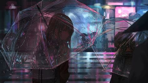 We would like to show you a description here but the site won't allow us. HD wallpaper: anime art, anime girl, rain, sadness, city ...