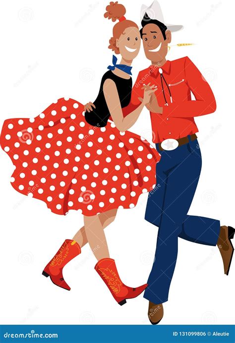 Country Dancing Folks Stock Vector Illustration Of Celebration 131099806