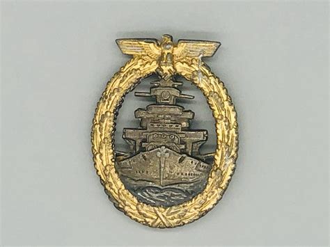Kriegsmarine High Seas Fleet Badge I Ww2 German Militaria Decorations