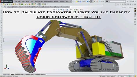 How To Calculate Excavator Bucket Volume Capacity Using Solidworks