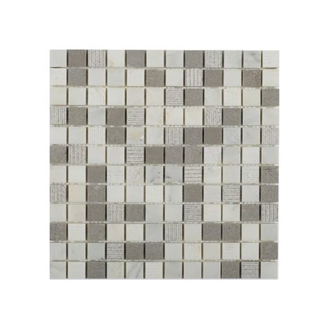 Surface Tech Stone Square Gray Mist Mosaic Tile Soho