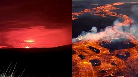 Worlds Largest Active Volcano Hawaiis Mauna Loa Erupts After 39 Years
