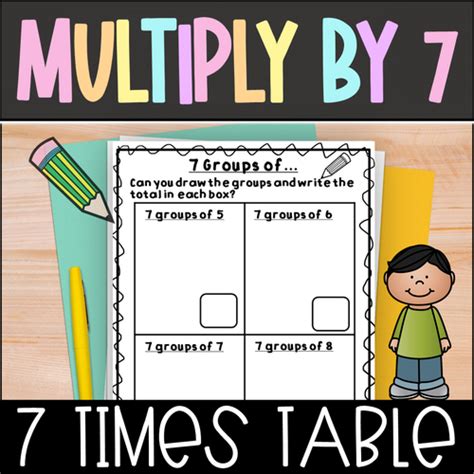 Multiplication Worksheets Multiply By 7 Crayon Lane Teach