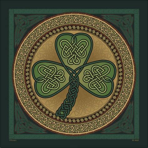 Celtic Shamrock Design By Ed Rooney Celtic Symbols Celtic Art