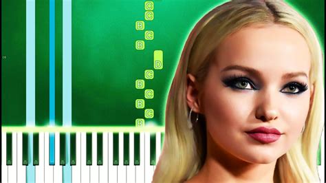 Dove Cameron Remember Me Feat Bia Piano Tutorial Easy Youtube